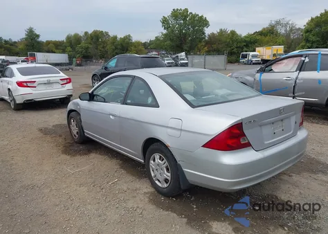 2002 Honda Civic Lx из США, поврежденный, VIN 1HGEM22592L082490